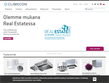 Tablet Screenshot of climecon.fi
